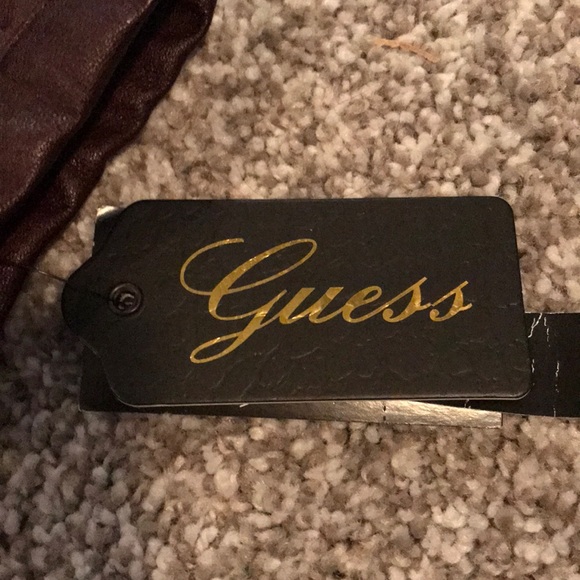 Guess brown leather jacket. - Picture 3 of 3